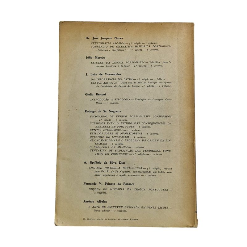 Syntaxe Histórica Portuguesa – Augusto Epifânio da Silva Dias (4ª Edição, 1959) - Image 3